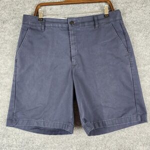 Red Kap Shorts Mens Navy Blue Work Size 36 Flat Front Utility Twill